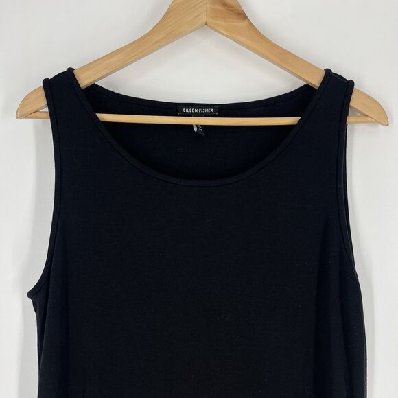 Eileen Fisher Tank Top Size Large Womens Organic Cotton Classic Basic Minimalist - Picture 2 of 6